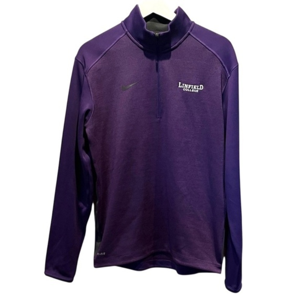 Nike Linfield College Men’s DriFit Quarter Zip Pullover Size Small